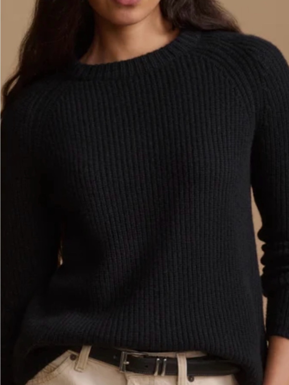 Jenni Kayne Black Cashmere Fisherman Sweater